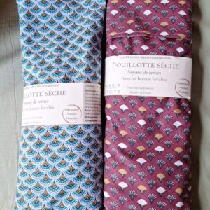 Bouillotte sèche déhoussable. Noyaux de cerise