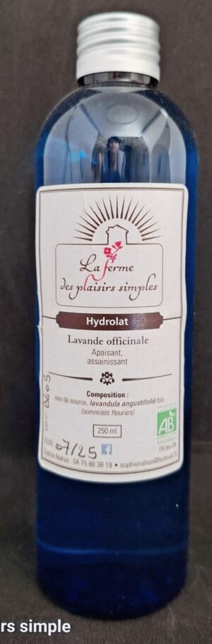 hydrolat de lavande angustifolia bio demeter direct petit producteur ardeche